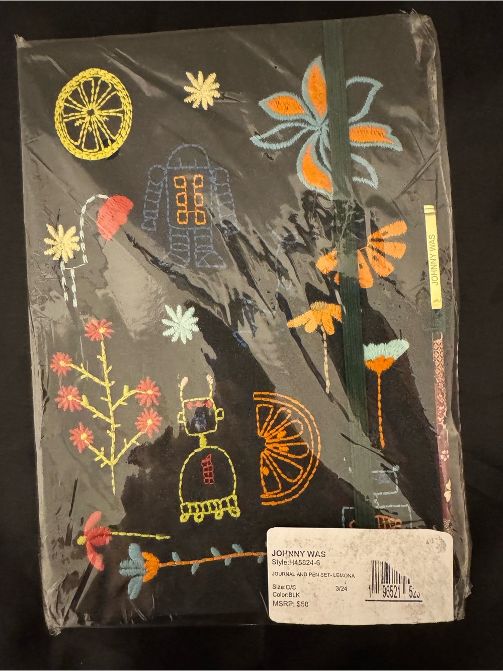 Johnny Was Embroidered Journal and Pen set - New with tags - Picture 2 of 5